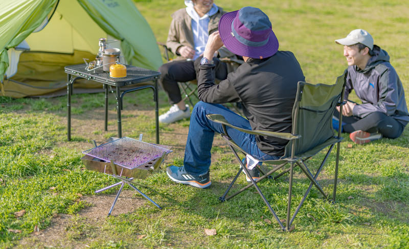 岐阜の結婚相談所グリーンリングのブログの画像　男性　キャンプ